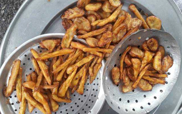 Ăn vặt Khoai Lang Chiên & Chuối Chiên