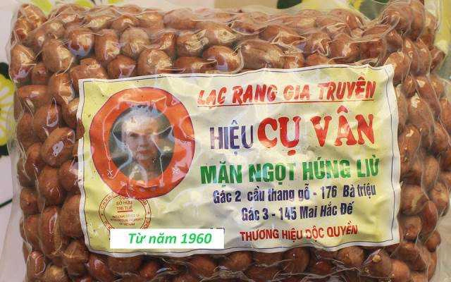Ăn vặt Lạc Rang Húng Lìu Cụ Vân (Chính Gốc)