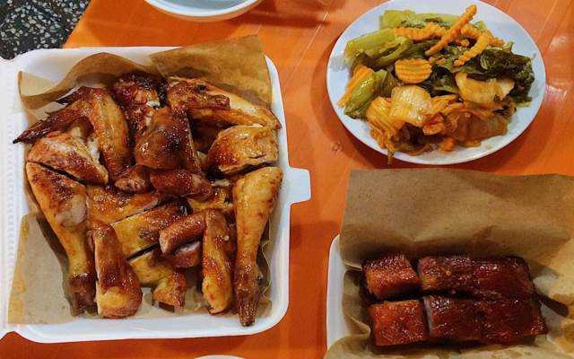 Ăn vặt Lò Quay Ba Chi - Gà Quay & Giò Heo Muối Chiên - Thống Nhất