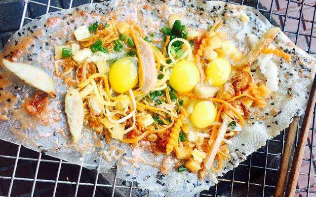 Ăn vặt Má Giàu - Bánh Tráng Nướng
