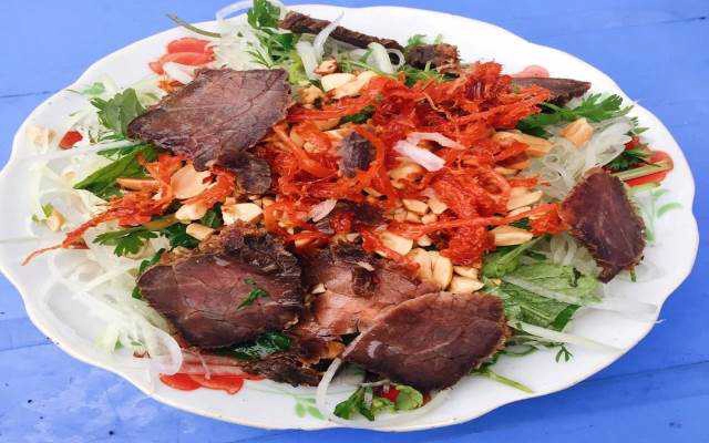 Ăn vặt Nộm Bò Khô