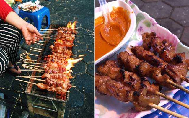 Ăn vặt Thịt Xiên Nướng - Hàm Long