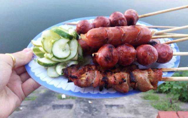 Ăn vặt Thịt Xiên Nướng - Hồ Xã Đàn