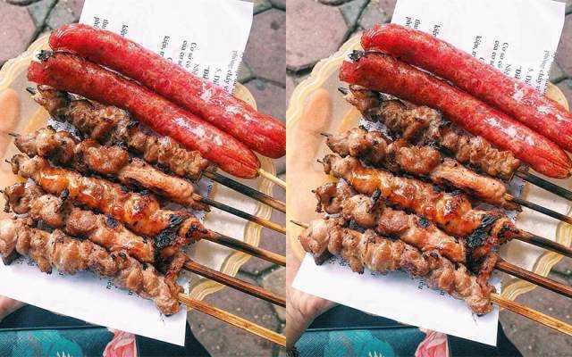 Ăn vặt Thịt Xiên Nướng & Lạp Xưởng Nướng - Nguyễn Công Trứ