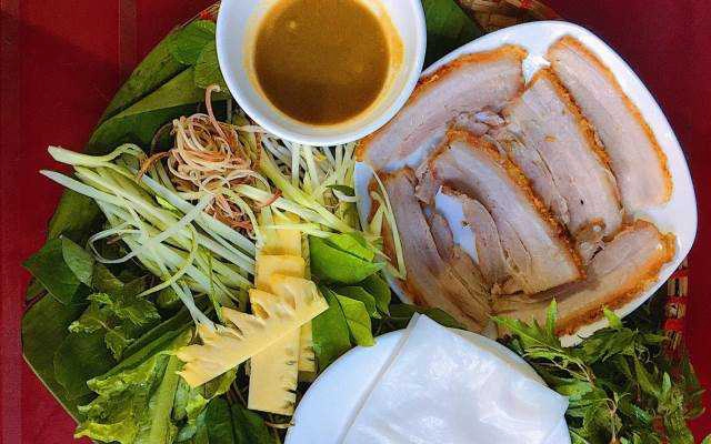 Ăn vặt Trần Quán - Bánh Tráng Cuốn Thịt Heo