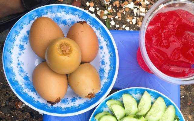 Ăn vặt Trứng Gà Nướng Mật Ong