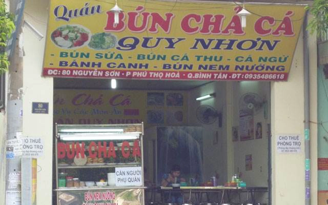 Quán Ăn Bún chả cá Quy Nhơn - Nguyễn Sơn