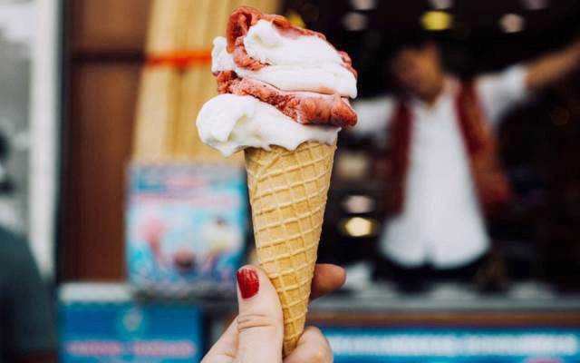 Cafe Turkish Golden Scoop Ice Cream