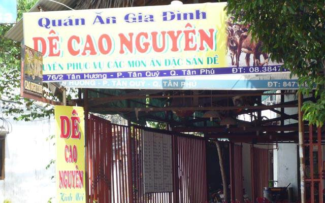 Dê Cao Nguyên - Quán Ăn Gia Đình