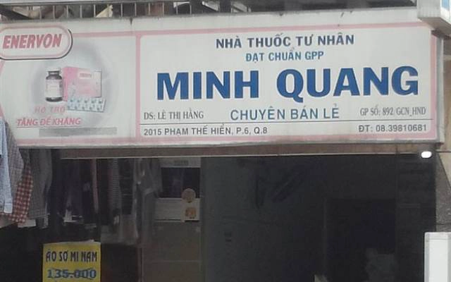 Nhà Thuốc Minh Quang - Phạm Thế Hiển