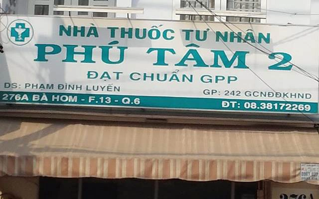 Nhà Thuốc Tây Phú Tâm 2 - Bà Hom