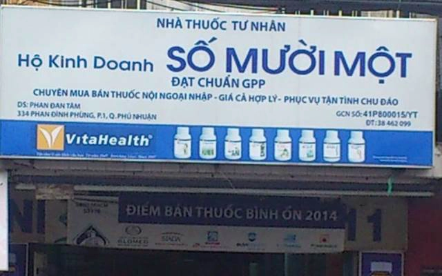 Nhà Thuốc Tư Nhân Số 11 - Phan Đình Phùng