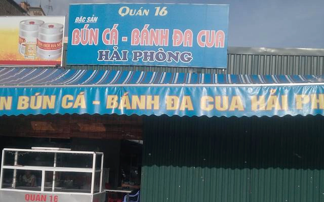 Quán Ăn Quán 16 - Bún Cá, Bánh Đá Cua Hải Phòng