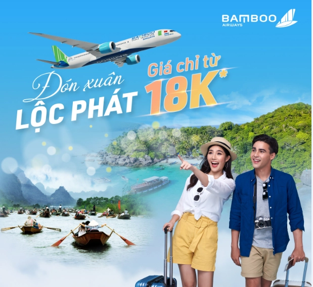 Bamboo Airways tung khuyến mãi “Đón Xuân Lộc Phát” giá vé chỉ từ 18K