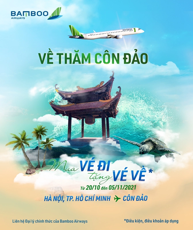 Bamboo Airways tung khuyến mãi vé máy bay Côn Đảo