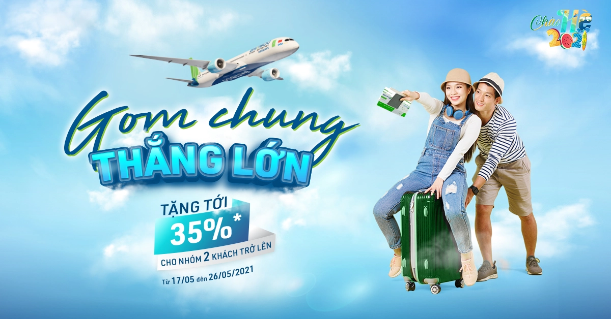 Bamboo Airways ưu đãi hấp dẫn chương trình “Gom chung thắng lớn”