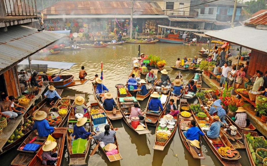 Bật mí top 5 khu chợ nổi gần Bangkok