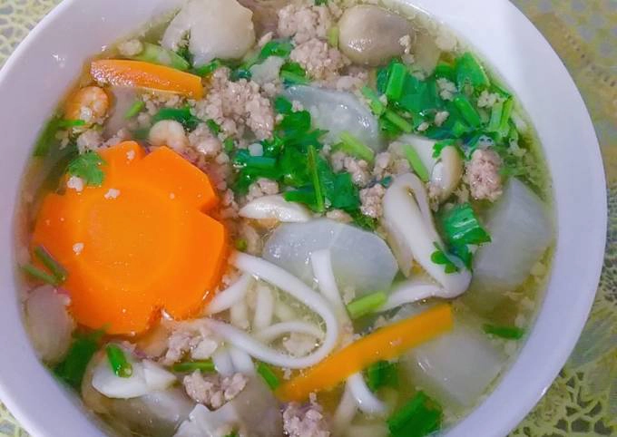 Bữa sáng chất lượng với món bánh canh thịt bằm dễ làm