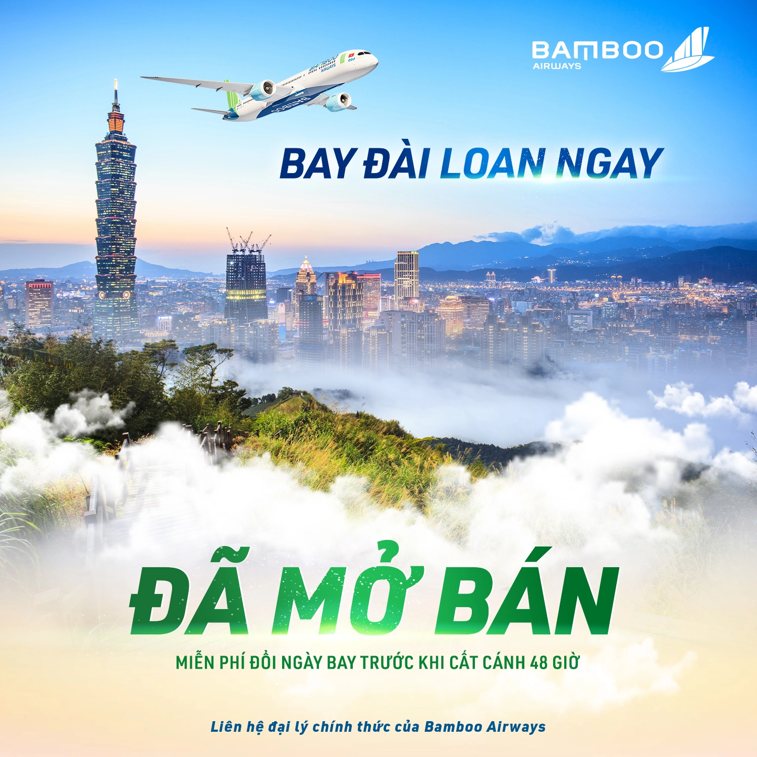 Các hãng hàng không chính thức mở bán vé khứ hồi chặng Hà Nội - Đài Loan