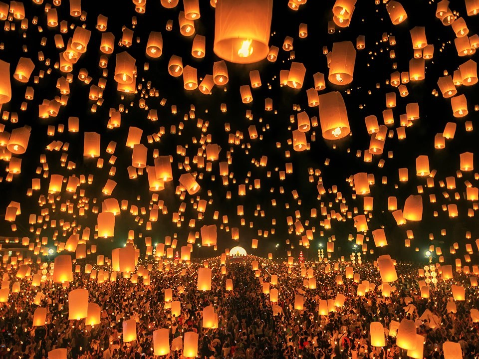 Cập nhật chi tiết lịch trình lễ hội đèn trời Yee Peng & Loykrathong Chiang Mai 2019