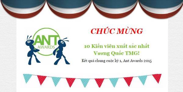 Chúc mừng 10 ‘Kiến viên’ xuất sắc nhất của giải thưởng Ant Awards kỳ 1