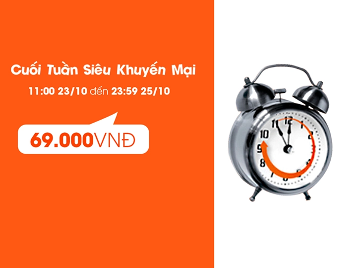 Cuối tuần siêu khuyến mãi với giá vé 69.000 VND từ Jetstar