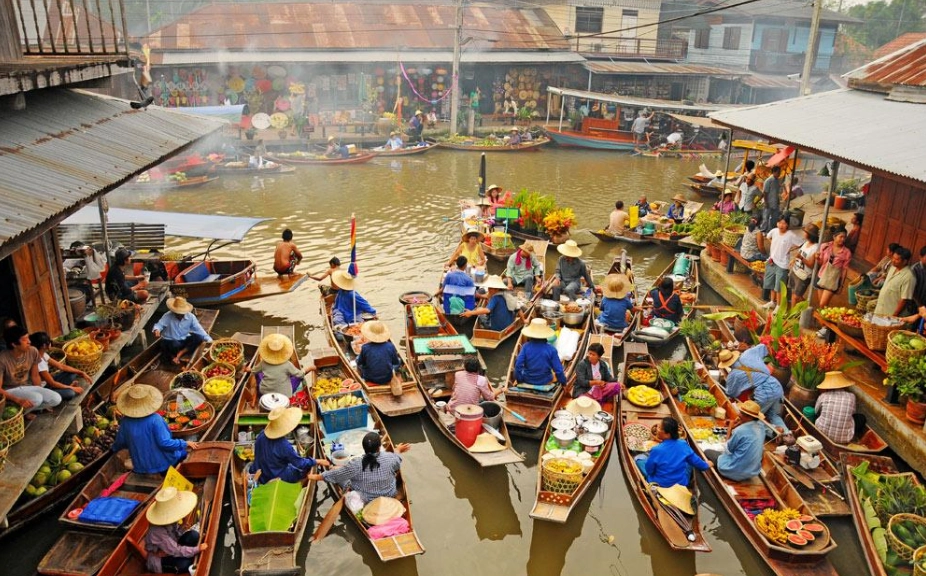 Dạo chơi ở Damnoen Saduak - khu chợ nổi cổ nhất Thái Lan