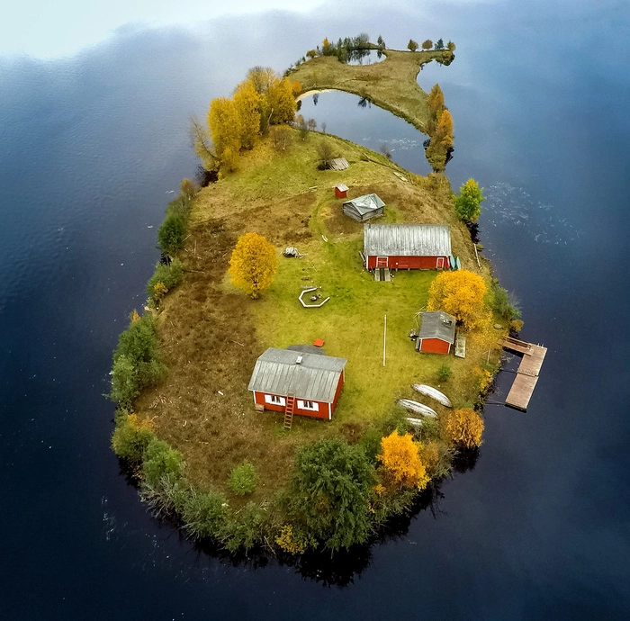 Đảo ‘bốn mùa’ Phần Lan đẹp mê hồn nhìn từ trên cao