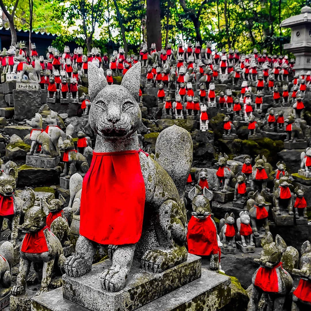 Đền Toyokawa Inari, nơi sở hữu ngọn đồi cáo đá linh thiêng ở Nhật Bản 