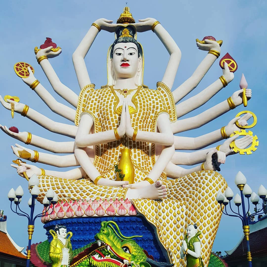 Đền Wat Plai Laem - nơi sở hữu pho tượng Phật Bà Quan Âm 18 tay độc đáo ở Thái Lan