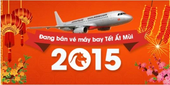 Jetstar bắt đầu bán vé máy bay dịp Tết Ất Mùi 2015