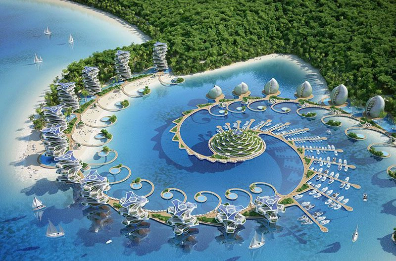 Khu nghỉ dưỡng Nautilus Eco hình xoắn ốc độc đáo ở Philippines