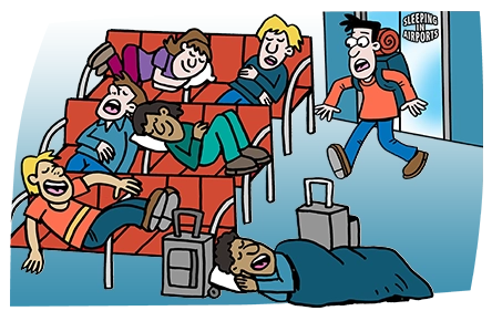 Kinh nghiệm ngủ đêm tại sân bay khi đi du lịch