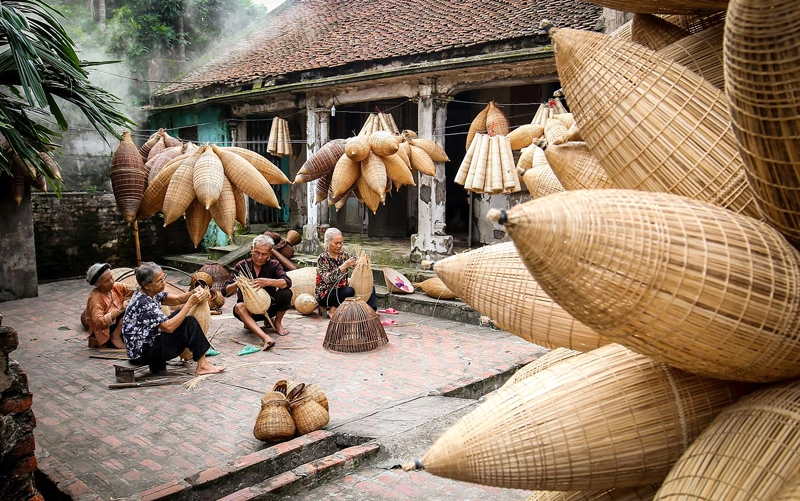 Làng nghề đan đó Thủ Sỹ, nét đẹp bình dị ở vùng nông thôn Hưng Yên