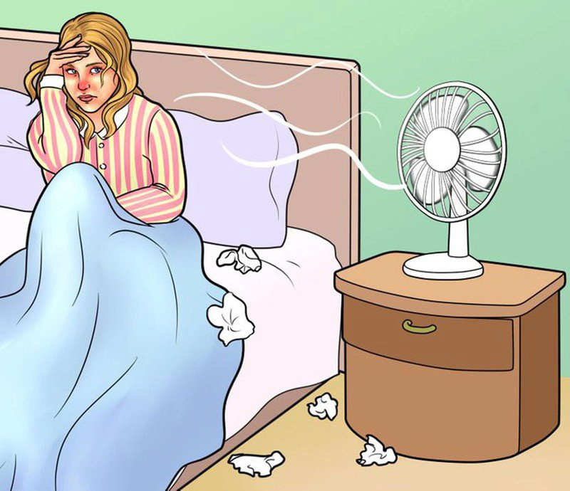 Lý do cơ thể nóng vào ban đêm