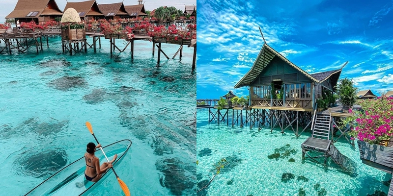 Mê mẩn với vùng biển xanh ở đảo Mabul Malaysia