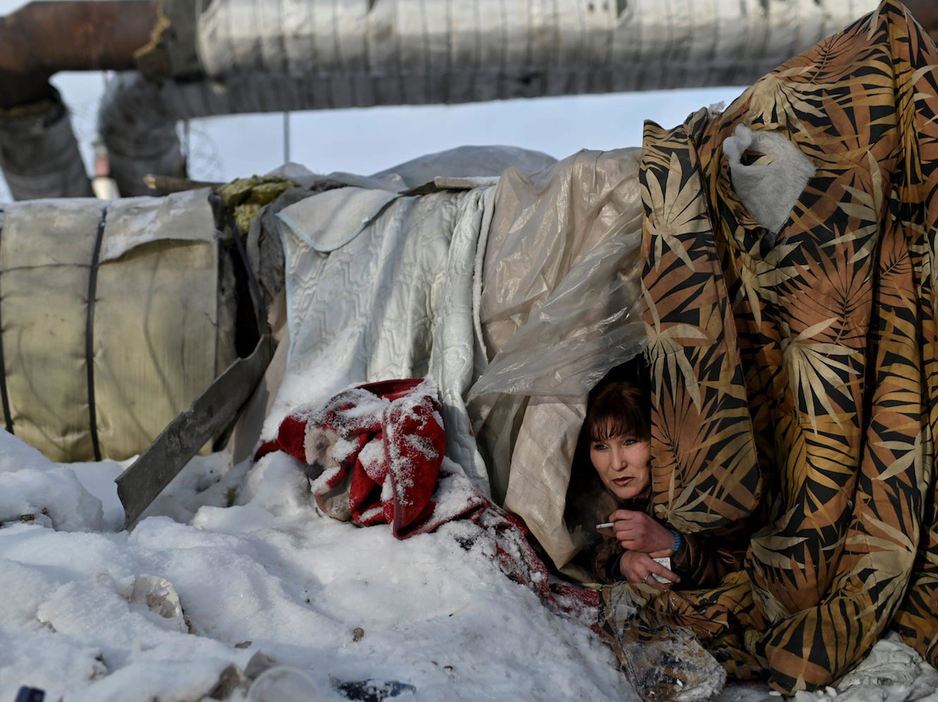 Mùa đông chật vật của người vô gia cư ở nơi lạnh nhất thế giới