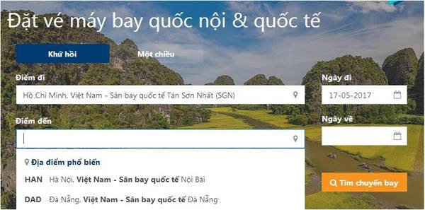 Ngay từ bây giờ, bạn đã có thể đặt vé máy bay trực tuyến trên website placevietnam.com