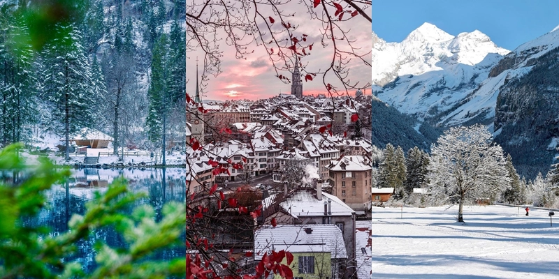 Những địa điểm tuyệt đẹp trong mùa đông ở Thuỵ Sĩ