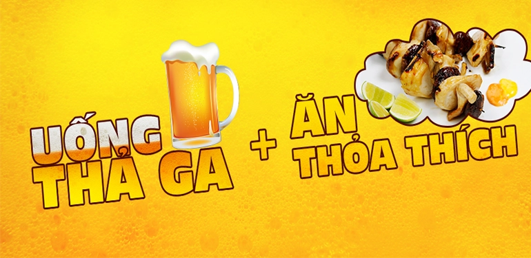 placevietnam.com tài trợ chương trình ‘Foody Beer & Buffet - Uống thả ga, Ăn thỏa thích’