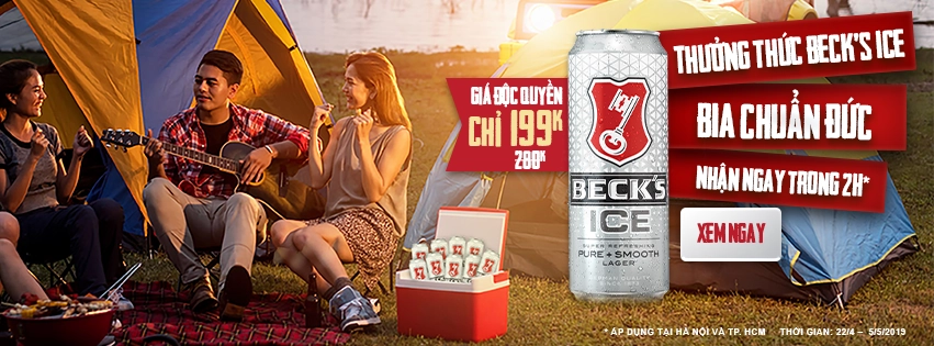 Thưởng thức bia Beck’s Ice với giá dành riêng cho placevietnam.com