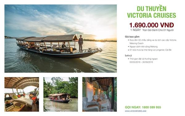 Trải nghiệm thưởng ngoạn sông nước Mekong với du thuyền Victoria