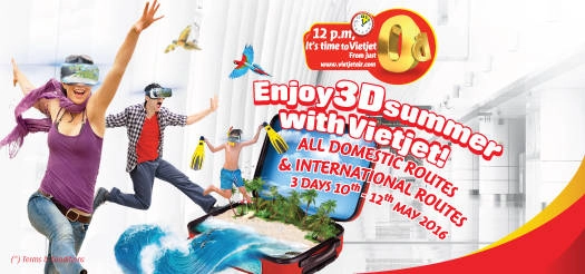 Vietjet mở bán 1 triệu vé 0 đồng chỉ trong 3 ngày