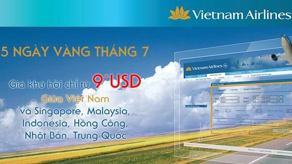 Vietnam Airlines bán vé 9 USD đi Kuala Lumpur