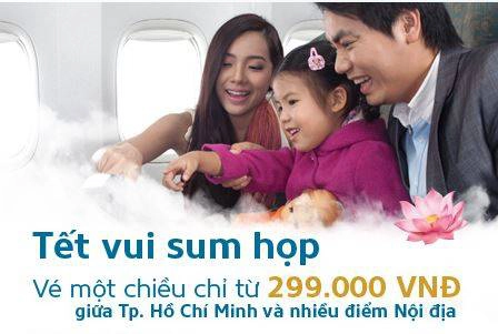 Vietnam Airlines bán vé máy bay Tết 2015 với giá đặc biệt