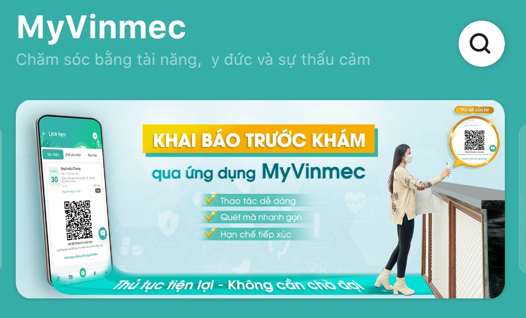 Vinmec ra mắt cổng dịch vụ chăm sóc khách hàng trực tuyến - duy nhất trên ứng dụng MyVinmec