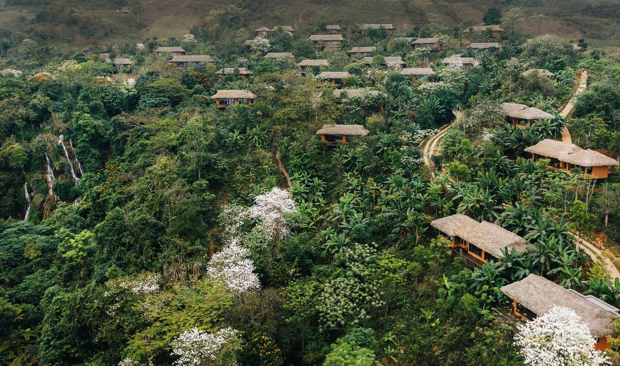 Xuất hiện khu nghỉ dưỡng Avana Retreat Mai Châu giữa sườn núi view đẹp xuất sắc